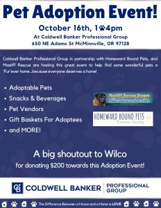 Coldwell Banker Pet Adoption Event